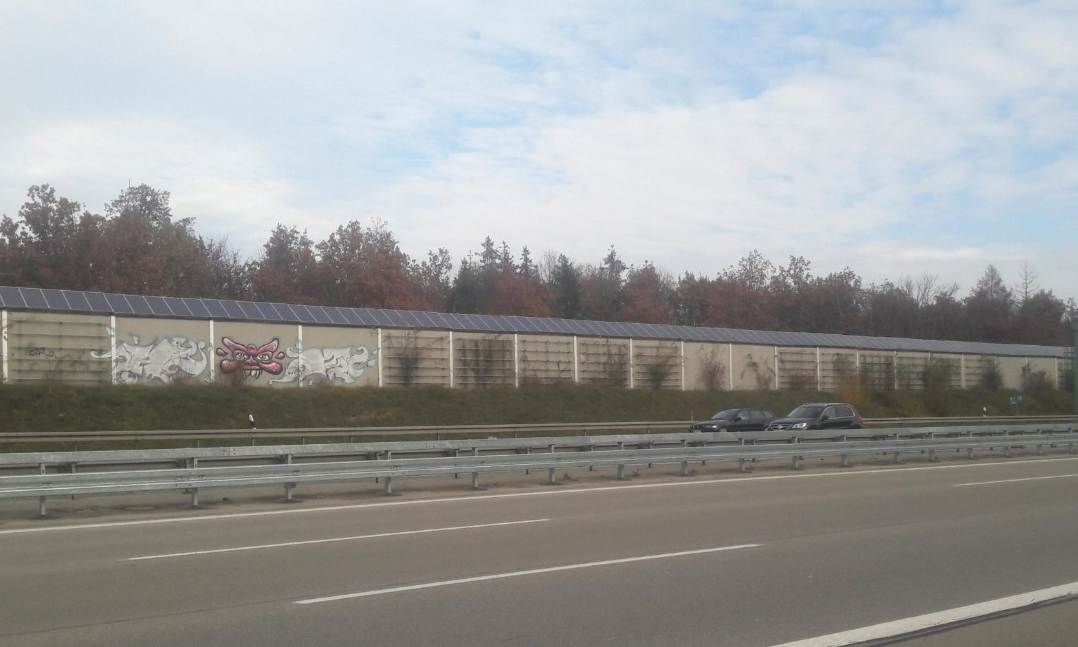 A96 vor Beginn der Arbeiten